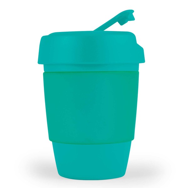  Custom Made Kick Coffee Cup Silicone Band Teal Plastic Mugs Online In Perth Australia 